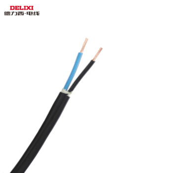 德力西 电线电缆两芯软护套线RVV22.51.50.50.754平方铜芯线单米 