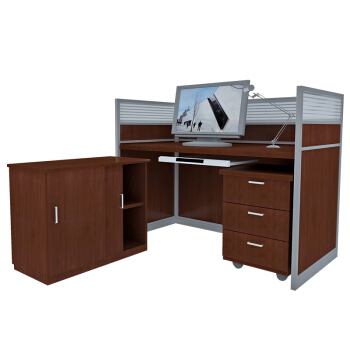 中伟办公家具桌办工作屏风职员办公桌员工桌含侧柜活动柜