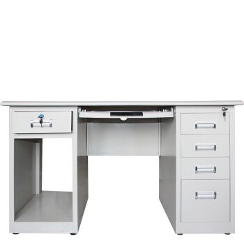 雅安居办公家具钢制办公桌电脑桌 写字台 浅灰色电脑桌 1.2米