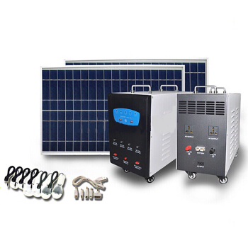 太阳能电池板交流发电供电系统太阳能离网发电机 标配500W