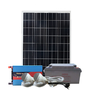 1000W太阳能发电系统 控制逆变一体机200W太阳能电池板